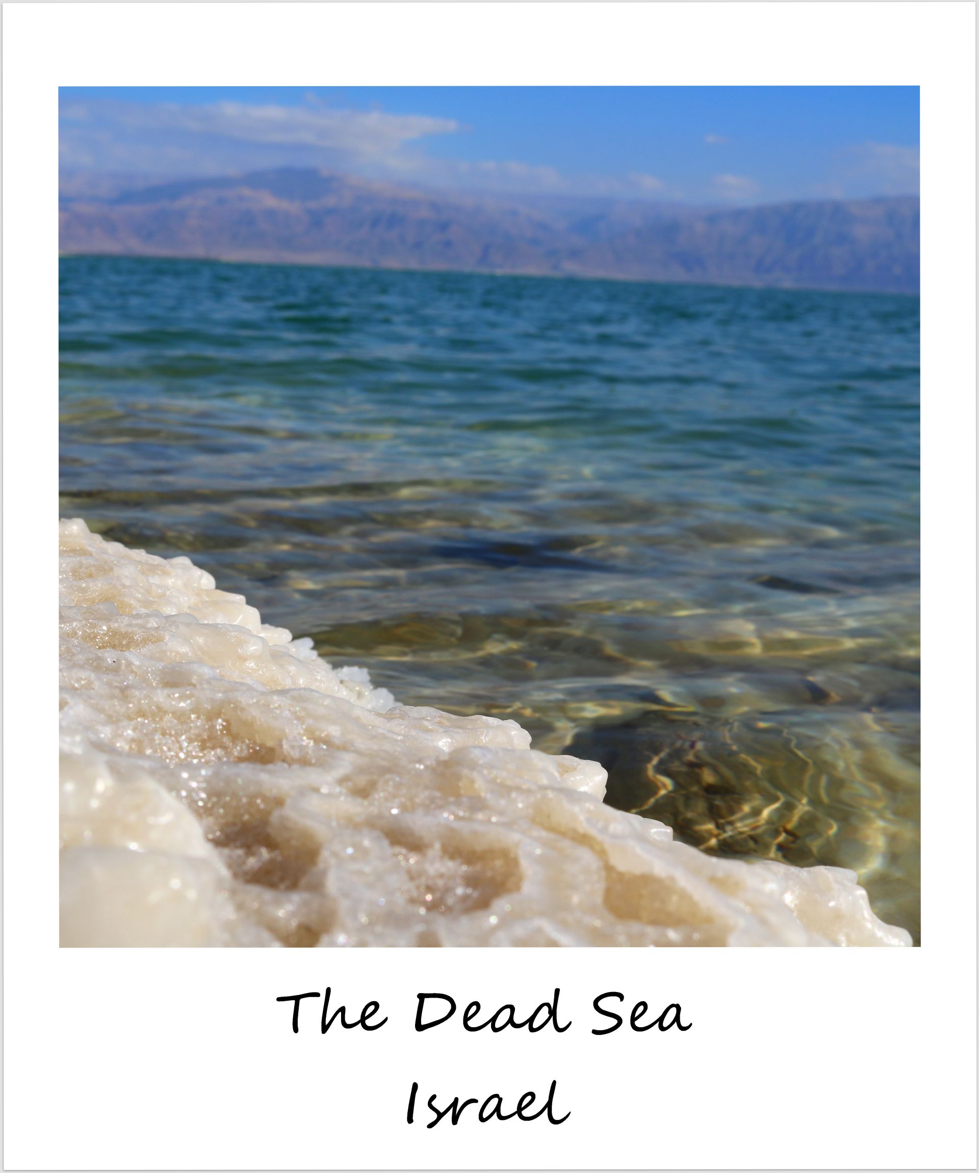 polaroid of the week israel dead sea 2017