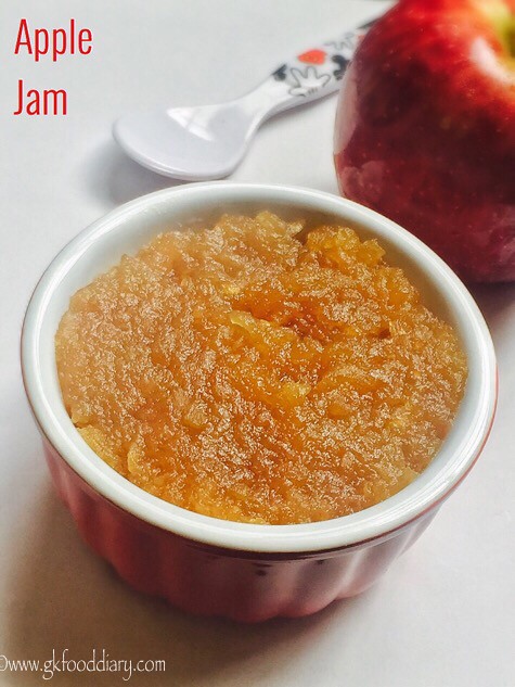 Homemade Apple Jam for Babies, Toddlers and Kids