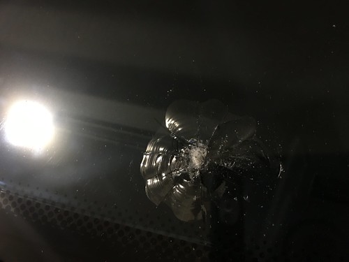 big windshield crack