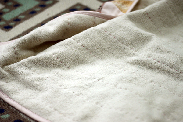 Sherpa Flora baby blanket