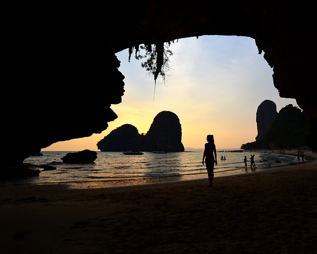 La cueva de Phrang Nga al atardecer