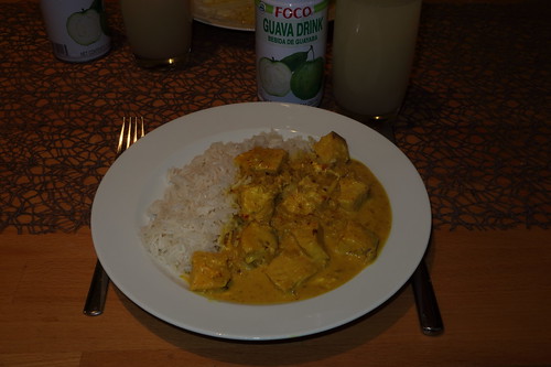 Schnelles Lachs-Curry zu Basmati-Reis