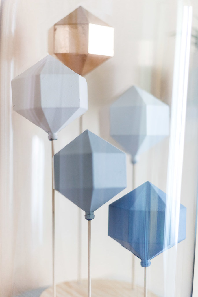 DIY Campana de cristal con figuras geométricas · DIY Dome with geometic sculptures · Fábrica de Imaginación · Tutorial in Spanish