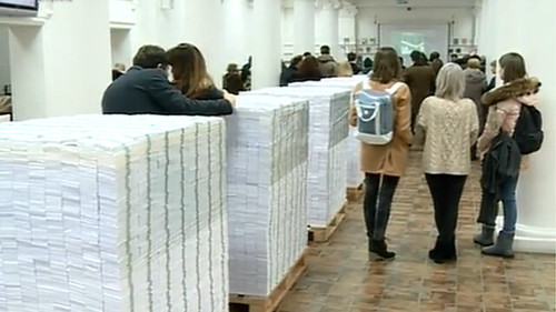 Moldova Art Exhibit Illustrates Bank Fraud Scale