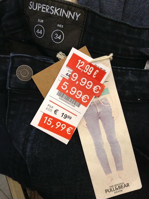 PULL&BEAR牛仔裤5.99欧元