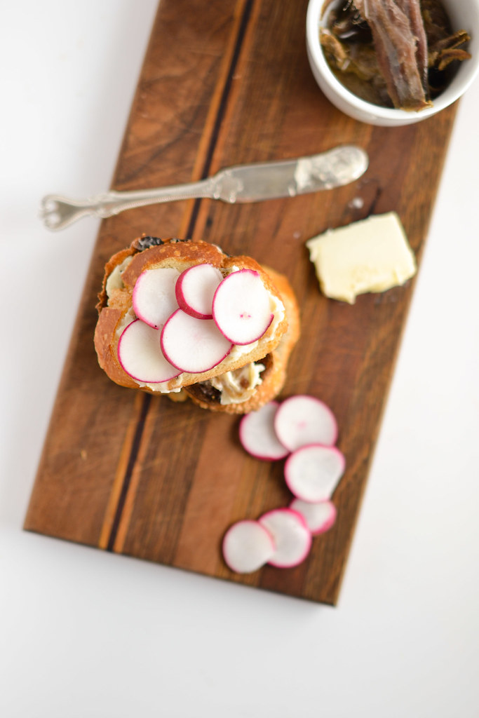 Radish and Anchovy Butter Toasts | Things I Made Today
