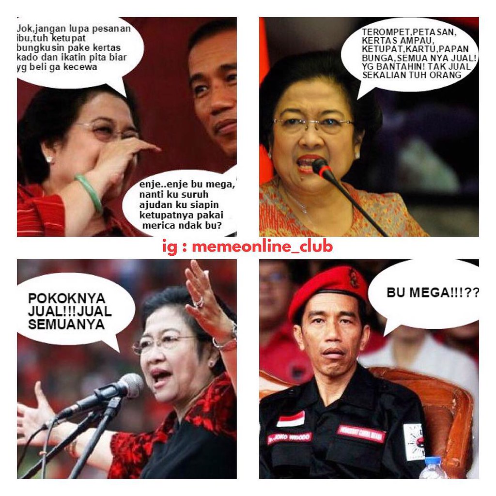 Lebaran Megawati Jokowi Presiden Lawak Kocak Humor Flickr