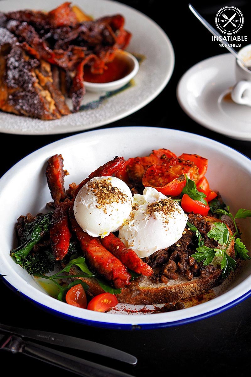Review of Element 6 in West Ryde - poached eggs, chorizo, kale and spiced lentils