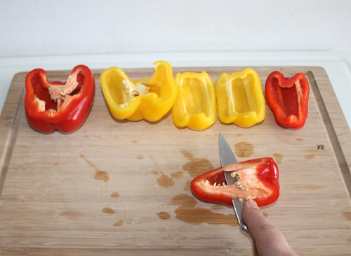 13 - Paprika entkernen / Decore bell pepper