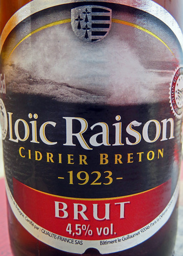 I tried a Loic Raison Cider at La Buvette on Cap Hornu