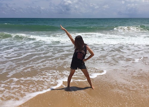 My girl at Thai Mueang Beach