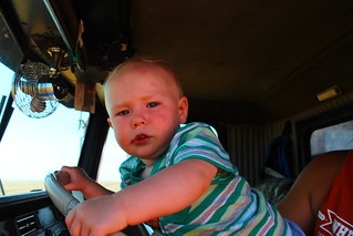 Meet Brady, Farmer Randy's cute little grandchild.