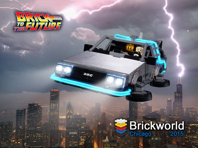 Flying Delorean Time Machine from Back to the Future