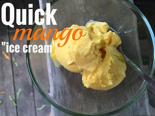 This quick mango ice cream recipe