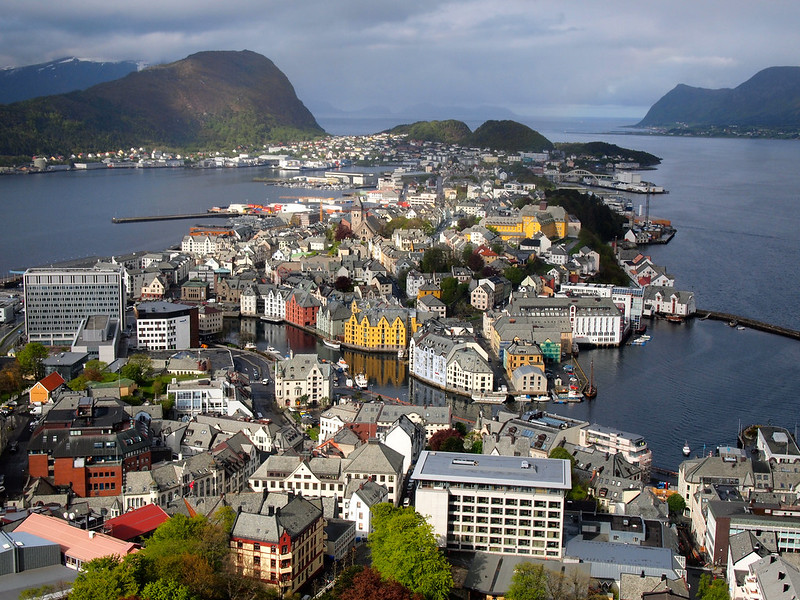 Alesund, Norway from the Aksla lookout