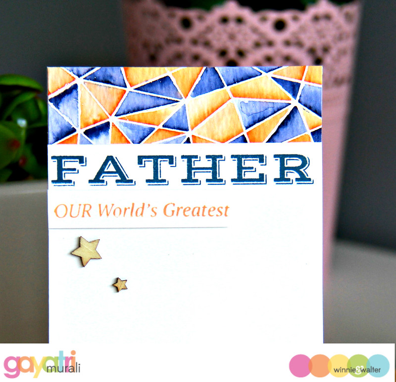 Father's day card closeup