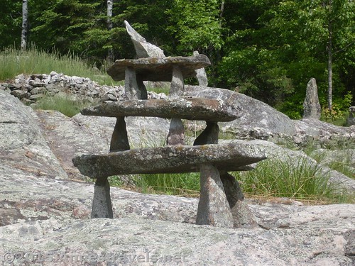 A sculpture at Ellsworth Rock Garden, Voyageurs National Park, Minnesota