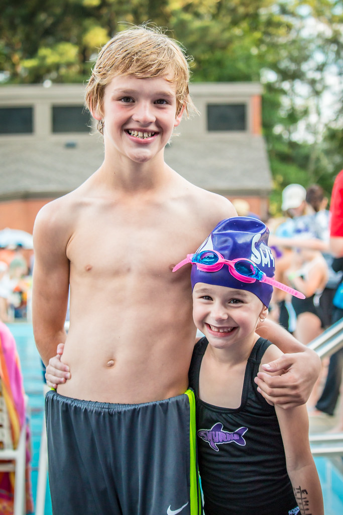 Russell & Abs @ Swim Meet | Her boy crush smile is showing. … | Flickr