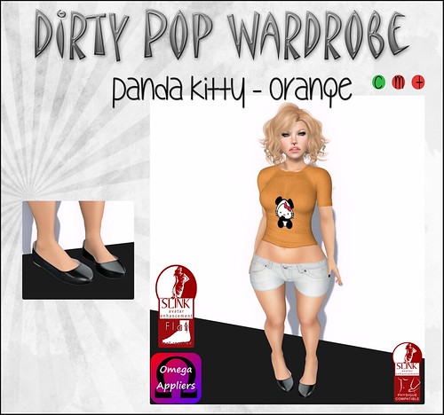 Dirty Pop Wardrobe - Panda Kitty - Orange