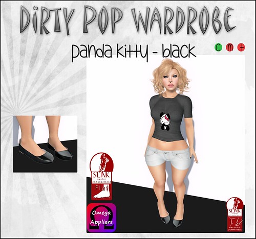 Dirty Pop Wardrobe - Panda Kitty - Black