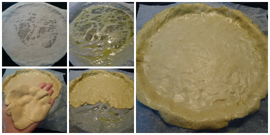 masa en molde empanada