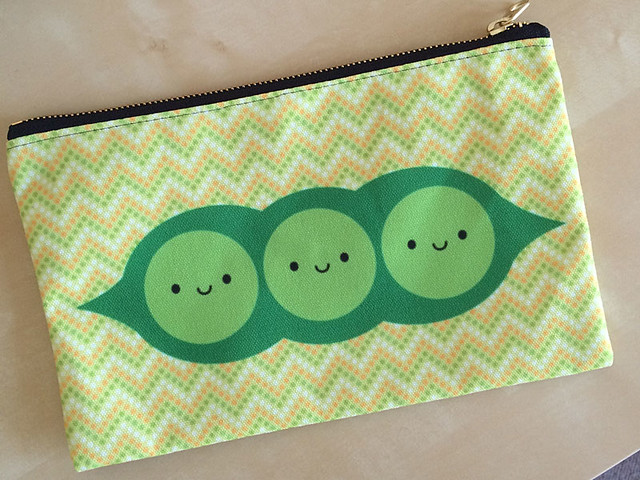 Peapod pouch from Redbubble