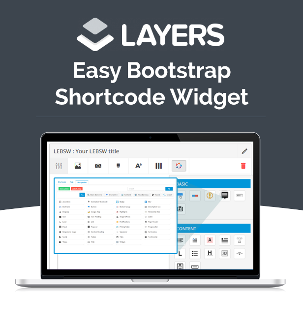 Layers - Easy Bootstrap Shortcodes Widget - 1