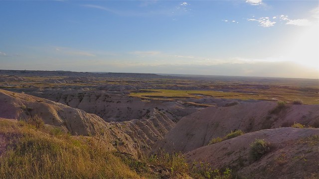 Landscape in The Badlands National Park in South Dakota 18