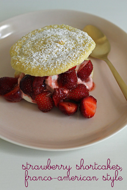 strawberry shortcakes, franco-american style