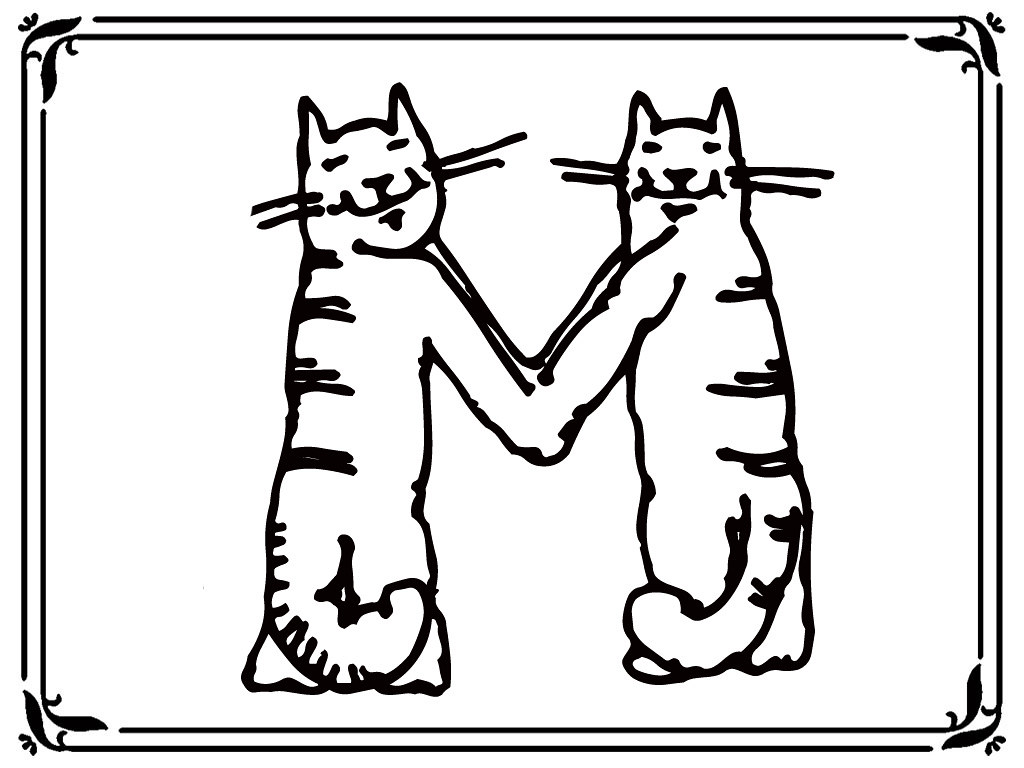 Letter M Cats Animal Style Alphabet Coloring Pages Www Rea Flickr
