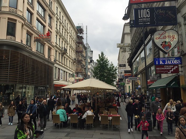locals and tourists,  at Stephansplatz