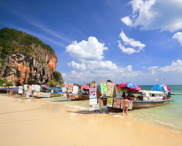 Starbucks de Tailandia en la playa