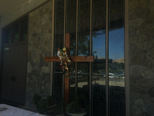 cross at the entrance