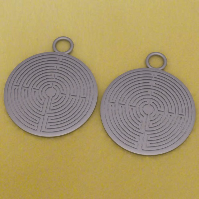 Labyrinth earrings render for instagram
