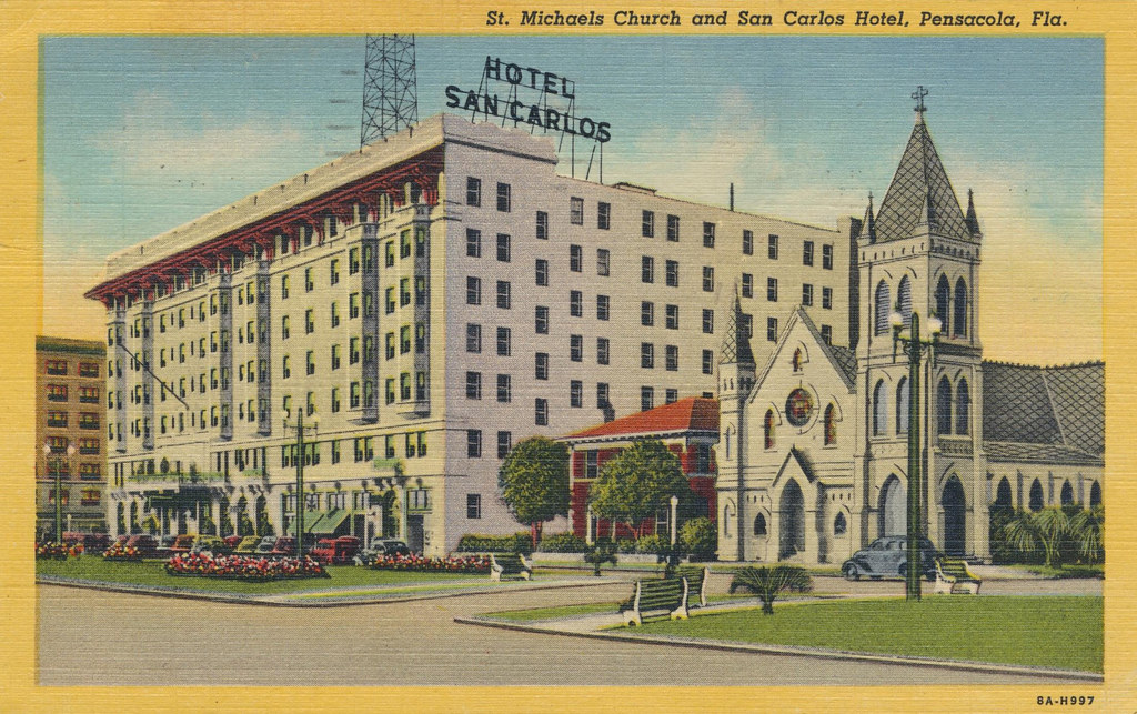 St. Michaels Church and San Carlos Hotel - Pensacola, Florida