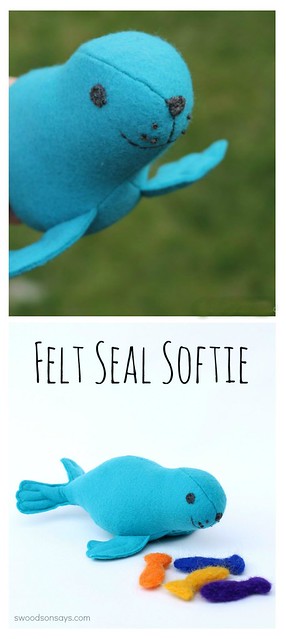 felt seal softie toy