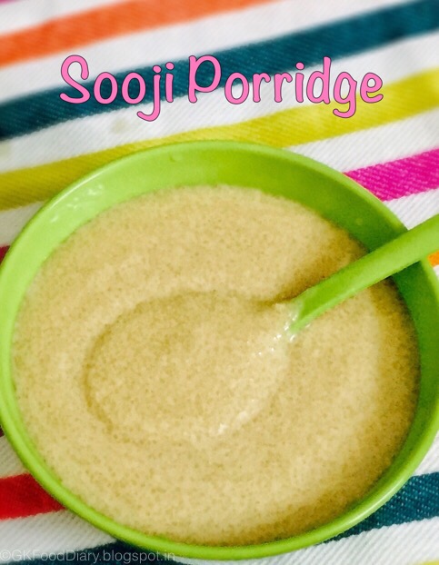 Rava | sooji Porridge for babies