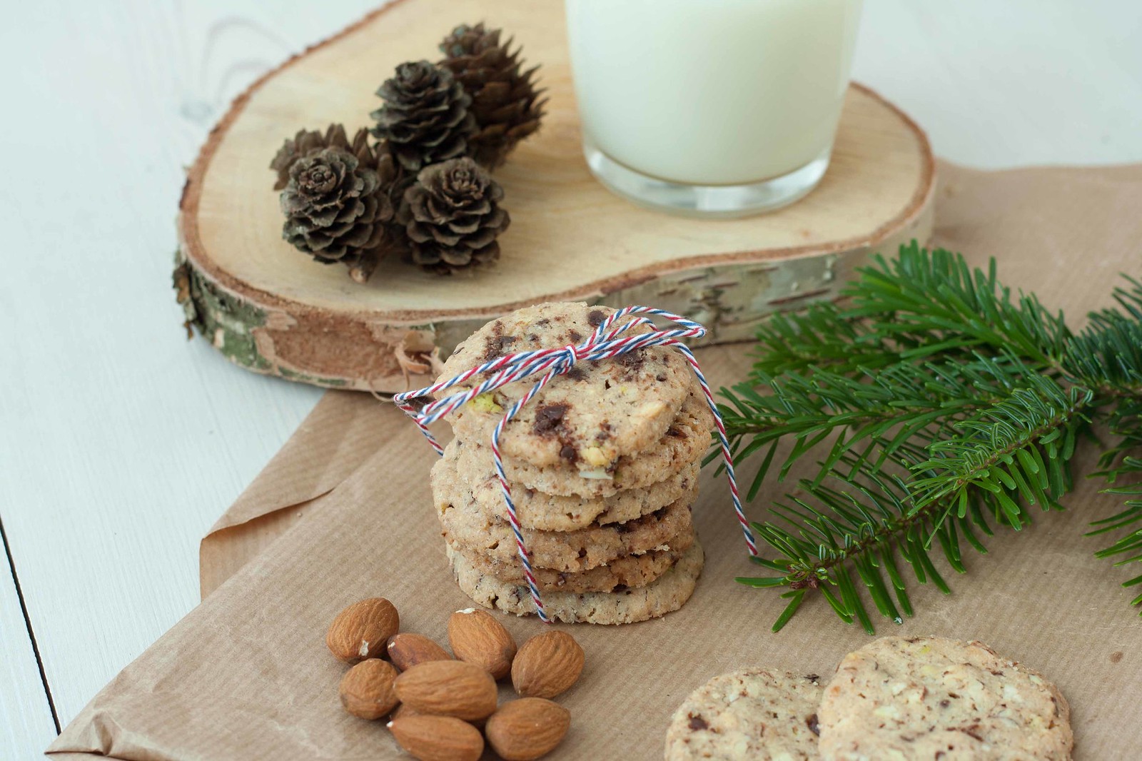 Recipe for Homemade Cookies with Nuts and Chocolate