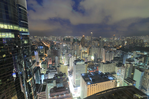 Hotel Cordis Hong Kong at Night