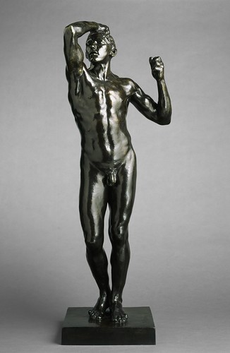 Auguste Rodin (French, 1840–1917). The Age of Bronze, medium sized model, first reduction, 1876; cast 1967. Bronze, 41 1/4 x 15 x 13 in. (104.8 x 38.1 x 33 cm). Brooklyn Museum, Gift of B. Gerald Cantor. (Photo: Brooklyn Museum). From French Moderns Say Bonjour at San Antonio's McNay Museum