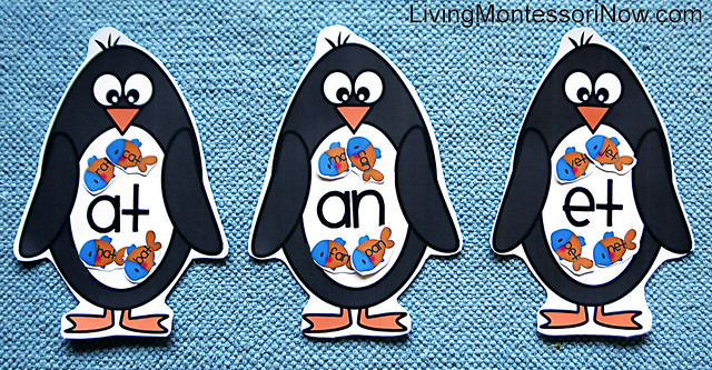 Penguin Word Family Layout