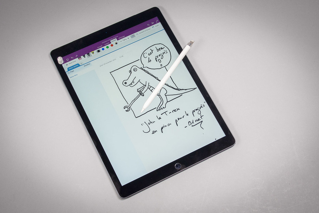 L'iPad Pro et son stylet permettent la prise de note ou la création artistique, parfois les deux en même temps.