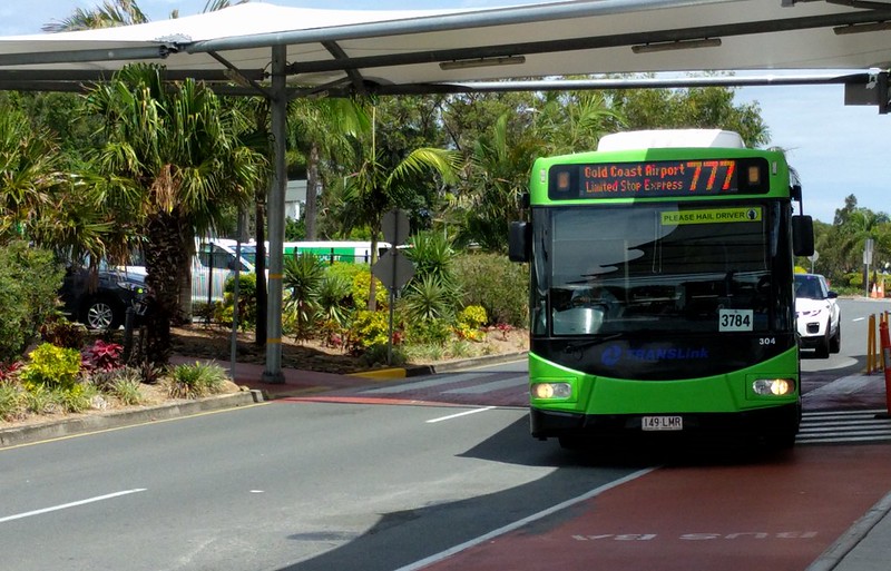Gold Coast 777 bus from the airport
