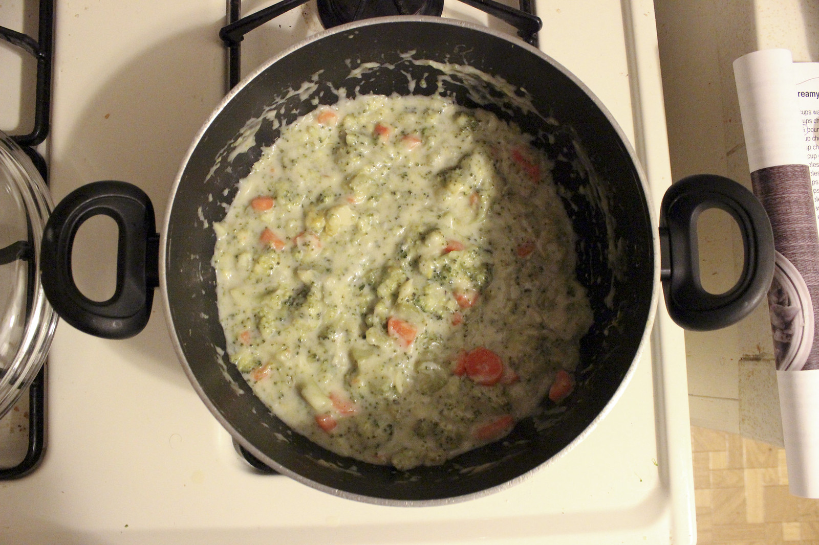 broccoli soup simmering away