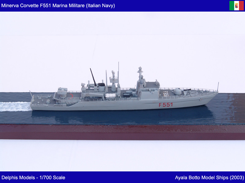 Corvette Minerva F551 Marina Militare - Delphis Models 1/700 21142583444_0beacaf752_b
