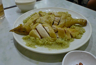 Temple St Night Market - Food scene ginger chicken
