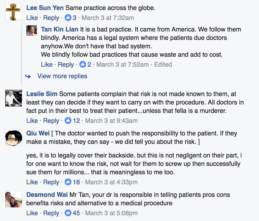 Tan Kin Lian Rants about Doctor Explaining to Him the Risk of Colonoscopy - Internet Goes Crazy - Alvinology