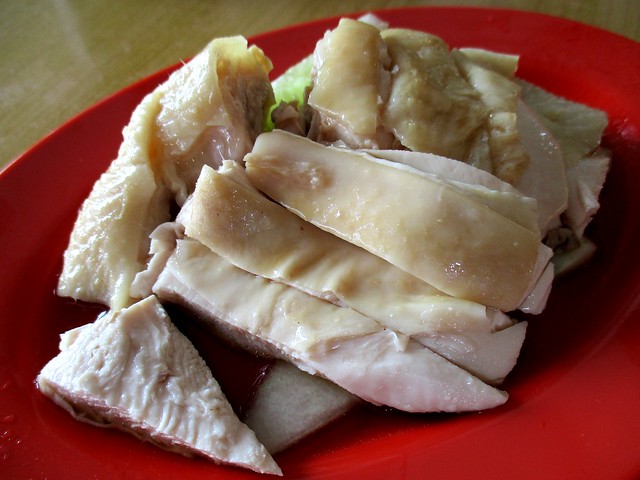 Colourful steamed chicken