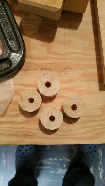 Spacers drilled
