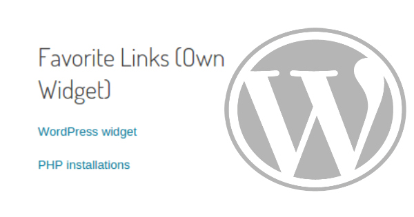 Wordpress Favorite Links Widget 1.2   by Anil Kumar Panigrahi